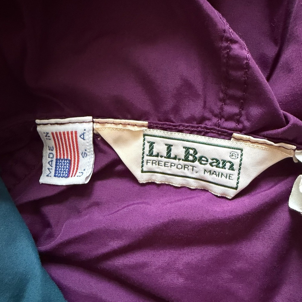 LL Bean Aztec Pullover Anorak Windbreaker Made in USA VTG 90s Ladies M - Picture 5 of 6